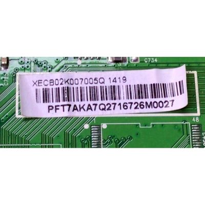 MAIN PARA TV VIZIO / NUMERO DE PARTE XECB02K007 / 756TXECB02K007 / 715G6274-M02-000-004K / 006LP0262905A / PANEL TPM236H3 / DISPLAY M236HGJ -P02 / MODELO E241i-B1 LTT6PQAQ - Imagen 3